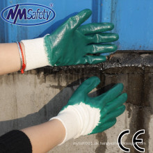 NMSAFETY nbr Arbeitshandschuhe anti Öl Nitril Handschuhe Interlock Liner 3/4 beschichtete leichte Nitril Arbeitshandschuhe